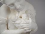 METELLO MOTELLI.
"Marchande d'amours".
Sculpture en marbre de Carrare.
Signée.
H. 73 cm.