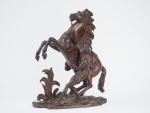 COUSTOU (d'après)
" Cheval de Marly "
Sculpture en bronze à patine...