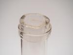4 flacons de laboratoire en verre soufflé XVIIIème (un accidenté)....