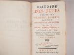 FLAVIUS JOSEPH. Histoire des Juifs. Antiquités judaïques traduites par Arnauld...
