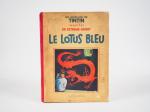 Album Les Aventures de Tintin reporter en Extrême Orient –<br />
LE LOTUS BLEU - 1936 Edition Originale<br />
Estimation 3000/4000 € - ©Hergé/Moulinsart-2021